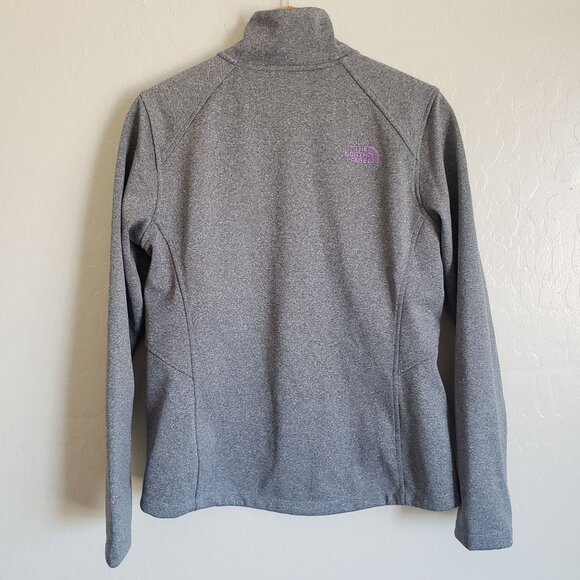 The North Face Canyonwall Softshell Jacket Heather Grey/Lilac Women's M Windwall - Picture 10 of 12